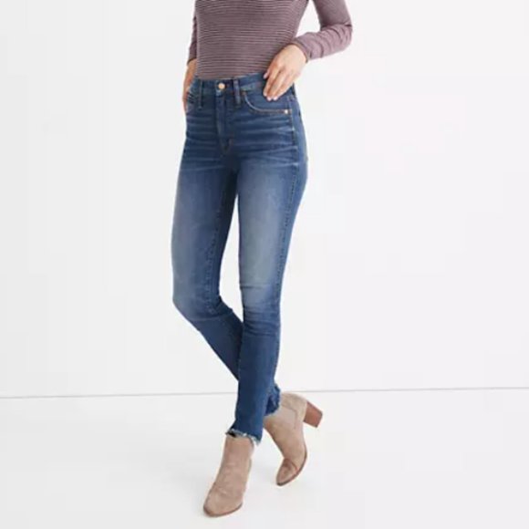 Madewell 10" High Rise Skinny Jeans Medium Brockton Wash 24 00 - Picture 11 of 11